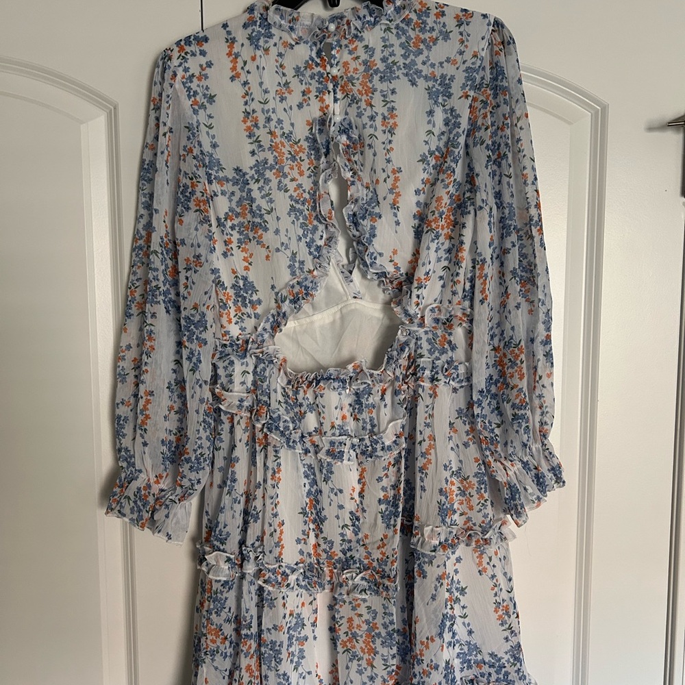 Floral Ruffle Dress - Picture 2 of 4